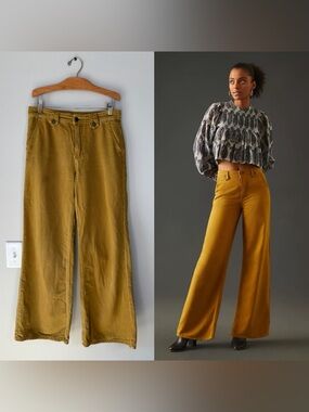 Pilcro Low-Rise Column Pants